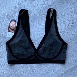 Chic Black Mesh Bralette